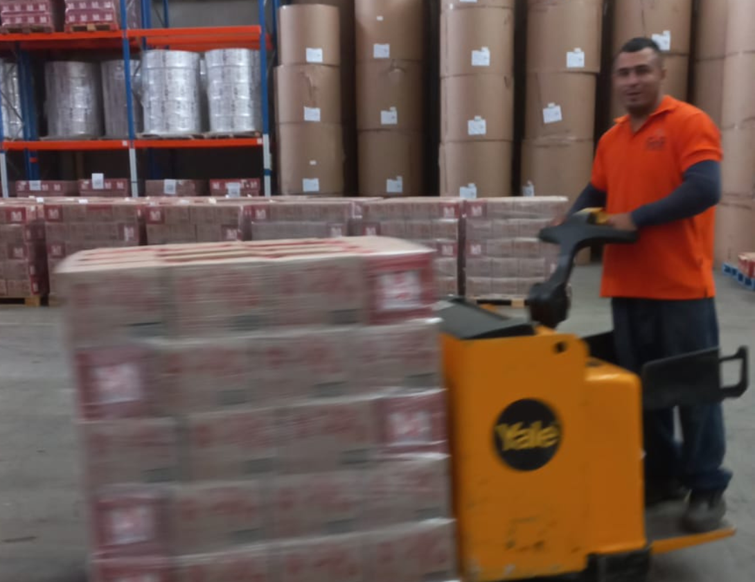 Reempaques de materias primas y productos terminados